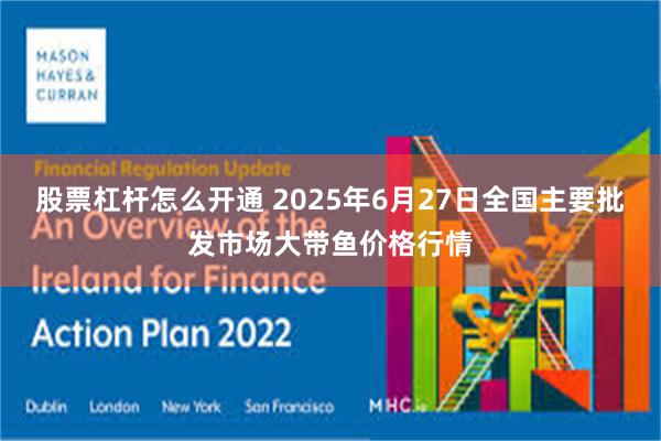 股票杠杆怎么开通 2025年6月27日全国主要批发市场大带鱼价格行情