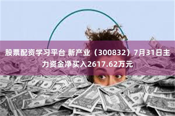股票配资学习平台 新产业（300832）7月31日主力资金净买入2617.62万元