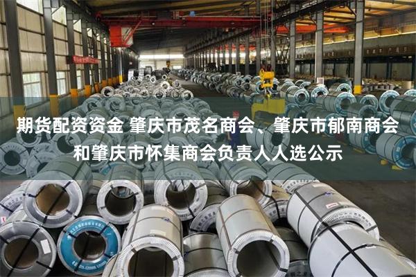 期货配资资金 肇庆市茂名商会、肇庆市郁南商会和肇庆市怀集商会负责人人选公示