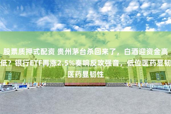 股票质押式配资 贵州茅台杀回来了，白酒迎资金高切低？银行ETF再涨2.5%奏响反攻强音，低位医药显韧性